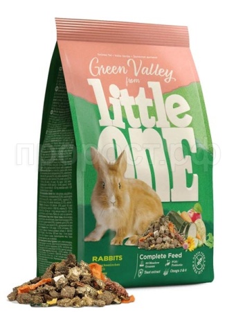 Корм для кроликов Зеленая долина Little One 750г